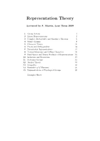 Representation Theory
