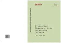 2Nd-MQM Conference Journal.Pdf
