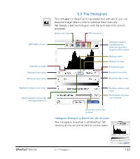 5.3 the Histogram the Histogram in Silverfast Is a Powerful Tool with Which You Can Examine Image Data in Order to Optimise Them Manually