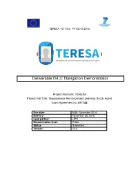 Deliverable D4.3: Navigation Demonstrator