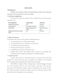 DRIVETRAIN 7.0 Introduction Drivetrain Is the Assembly of All The