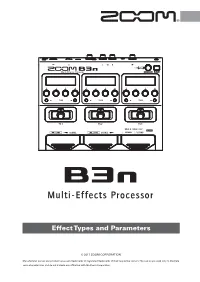 Effect Types and Parameters