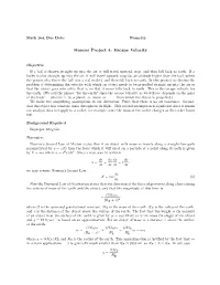 Honors Project 4: Escape Velocity