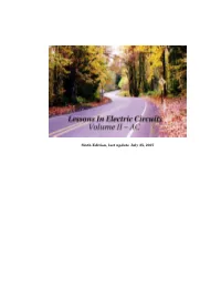"Lessons in Electric Circuits, Volume II