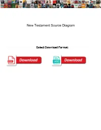 New Testament Source Diagram