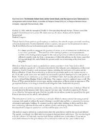 Reprinted from the Remedy: Robert Koch, Arthur Conan Doyle, and the Quest To