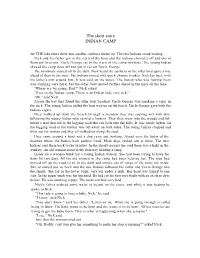 The Short Story INDIAN CAMP