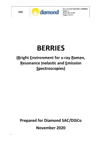 BERRIES Issue: 1 SAC Date: Nov 2020 Page: 1 of 22