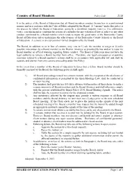 Censure of Board Members Policy Code: 2118
