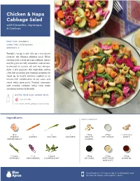 Chicken & Napa Cabbage Salad