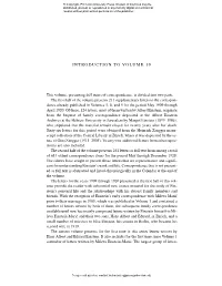 Introduction to Volume 10