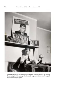 John F. Kennedy: Public Perception and Campaign Strategy in 1946 By