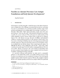 Paradise As a Quranic Discourse: Late Antique Foundations and Early Quranic Developments*
