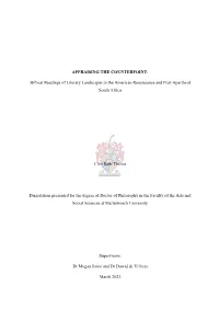 APPRAISING the COUNTERPOINT: Bifocal Readings of Literary