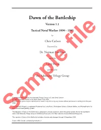 Dawn of the Battleship 1.1 Rules 9 Dec 20.Indd
