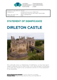 Dirleton Castle Statement of Significance