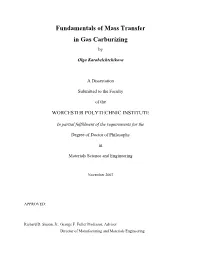 Gas Carburizing Fundamentals