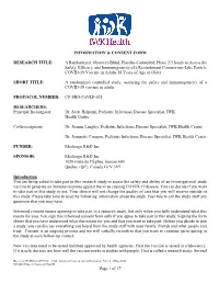 Information & Consent Form