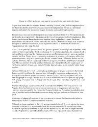 Plague Is a Class a Disease, and Must Be Reported to the State Within 24 Hours