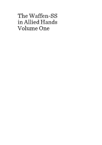 The Waffen-SS in Allied Hands Volume One
