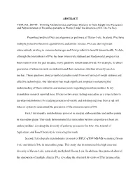 ABSTRACT YUZUAK, SEYIT. Utilizing Metabolomics and Model Systems