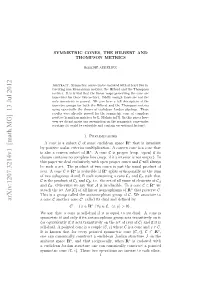 Arxiv:1207.3214V1 [Math.MG] 13 Jul 2012 Ftosubspaces Two of Esc E.Tepouto W Oe Sjs H Sa Produc Usual the Just Is Cones Two of Product Cone the a Sets
