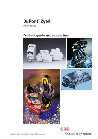 Dupont™ Zytel® Product Guide and Properties