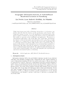 Geographic Information Systems of Android-Based Residential
