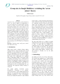 Group Size in Jungle Babblers: Revisiting the 'Seven Sisters' Theory