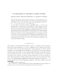 On Manifolds of Tensors of Fixed Tt-Rank