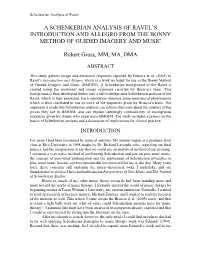 A Schenkerian Analysis of Ravel's Introduction And