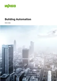 Building Automation Overview