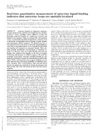 Real-Time Quantitative Measurement of Autocrine Ligand Binding Indicates That Autocrine Loops Are Spatially Localized