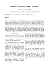 Research on Unified Spatiotemporal Data Model