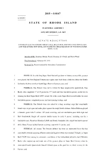S 0147 State of Rhode Island