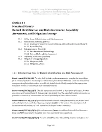 Section 11 Mountrail County Hazard Identification and Risk Assessment, Capability Assessment, and Mitigation Strategy