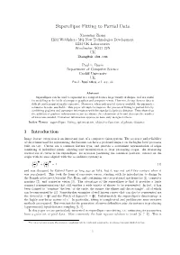 Superellipse Fitting to Partial Data