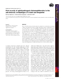 First Records of Aphid-Pathogenic Entomophthorales in the Sub