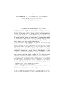 Introduction to Computational Social Choice