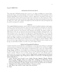 Mukanda Initiation Rites