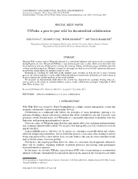 P2pedia: a Peer-To-Peer Wiki for Decentralized Collaboration