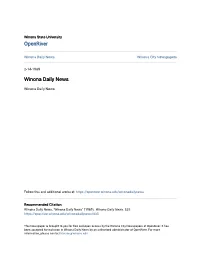 Winona Daily News Winona City Newspapers