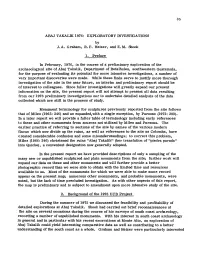 2. Background of the 1976 UCB Project During the Summer of 1975 We Discussed the Feasibility and Profitability of Detailed Explorations at Abaj Takalik