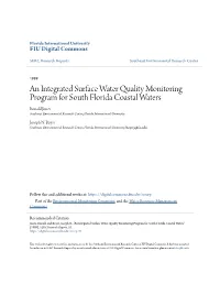 An Integrated Surface Water Quality Monitoring Program for South