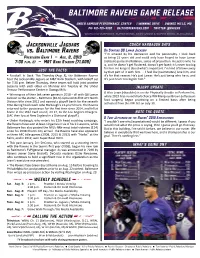 Baltimore Ravens Game Release
