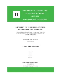 Eleventh Report on Demands for Grants (2020-21)