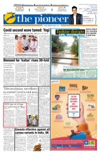 Lucknow, I Arranged for It for 1    the Sake of Humanity