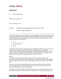MEMORANDUM US 13 Attachment