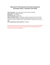 Ocean View Avenue Corridor Update
