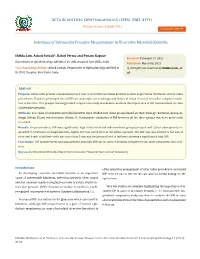 Relevance of Intraocular Pressure Measurement in Ulcerative Microbial Keratitis